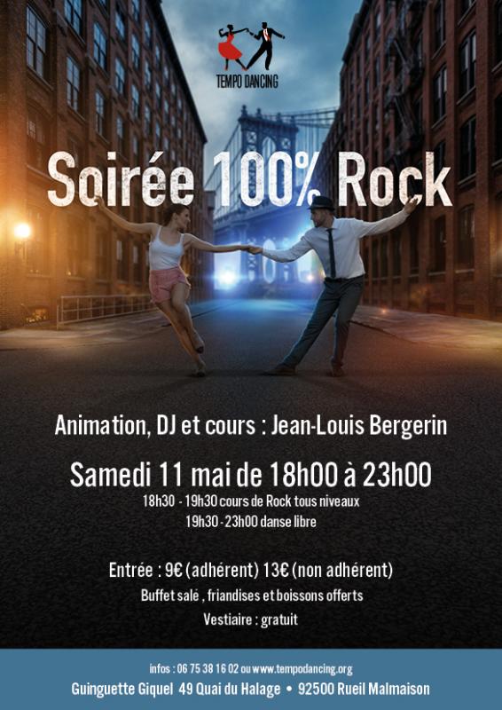 TEMPO DANCING soirée 100% Rock'n'roll Guinguette Giquel à Rueil Malmaison/ Dj et animation Jean-Louis BERGERIN